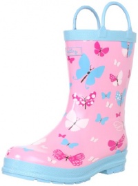 Hatley Girls 2-6X Children Rubber Boot, Flying Butterflies, 13