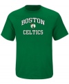 Show your love for the Boston Celtics team in this color tee by Majestic and made from 100% cotton for all day breathability and comfort.