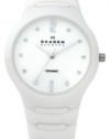 Skagen Women's SK817SSXC Ceramic White Dial Watch