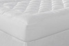 Perfect Fit Diamond Loft Quilted Water Resistant Twin Mattress Pad, White