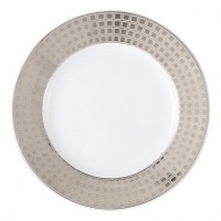 Bernardaud Athena Platinum Accent B&B Plate (Full Rim Design)