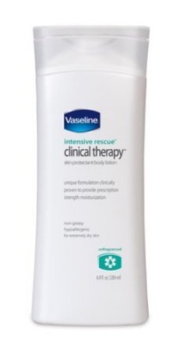 Vaseline  Intensive Rescue Clinical Therapy Body Lotion, Unfragranced, 6.8-Ounce Bottle (Pack of 3)