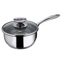 A terrific addition to your kitchen arsenal, this saucepan from Berndes lets you cook in record time. It's constructed of mirror-polished stainless steel with an extra-wide impact bonded aluminum-core heating disc that's suitable for ovens, grills and induction stoves.