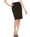 A coveted item in every woman's wardrobe: the universally flattering and always-appropriate pencil skirt, by Calvin Klein.