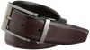 Geoffrey Beene Men's Soft Touch Stitch Detail Belt, Burgundy/Black, 42