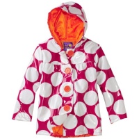 Pink Platinum Girls 2-6X Polka Dot Raincoat, Fuschia, 4T