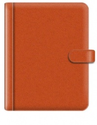 Pierre Belvedere A4/Letter Size Snap Portfolio, Refillable, Orange (579280)