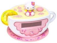 HELLO KITTY Digital AM/FM Clock Radio with Night Light