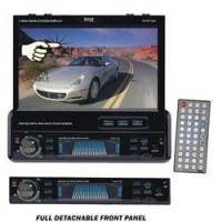 Pyle PLTS77DU 7-Inch Single-DIN In-Dash Motorized TFT/LCD Touchscreen Monitor Receiver with DVD/CD/MP3/MP4/USB/SD/AM-FM/RDS