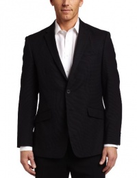 Kenneth Cole Reaction Mens Black Tic Suit Separate Coat