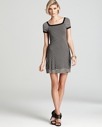 Contrasting prints are tied together by a common palette on this Bailey 44 dress, rendered in a t-shirt like silhouette.