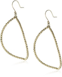 Mizuki 14k Gold Bead Marquis Earrings