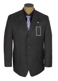 Sean John Mens 3 Button Steel Gray Suit