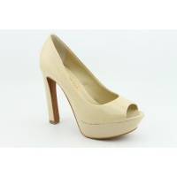 Luxury Rebel Women's Carlita Open-Toe Pump, Nude Patent, 38.5 M EU/8.5 M US