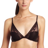 Calvin Klein Women's Lace and Micro All Lace Plunge Bra with Lift