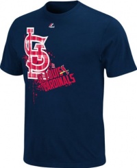 MLB Youth St. Louis Cardinals Bat Boy Athletic Navy Short Sleeve Basic Tee By Majestic