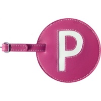 pb travel Leather Initial 'P' Luggage Tag