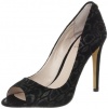 Vince Camuto Women's VC Lexis2 Peep-Toe Pump,Black/Bronze,7.5 M US