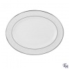 Lenox 834211 Opal Innocence Silver Oval Platter, White