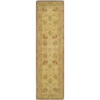 Safavieh  AN512E Anatolia Collection Handmade Ivory and Rust Hand-Spun Wool Area Rug, 2-Feet by 3-Feet