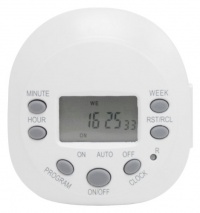 GE 15154 Random On/Off 7-Day Digital Timer, White