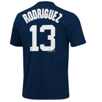 MLB Youth New York Yankees Alex Rodriguez Athletic Navy Short Sleeve Basic Tee By Majestic