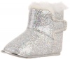 Stuart Weitzman Layette Baby Snow Boot (Infant/Toddler),Silver,1 M US Infant