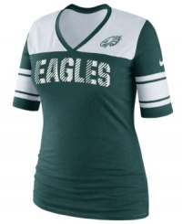 Game on! Make it known Philadelphia Eagles fans mean business with this NFL t-shirt from Nike.