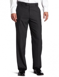 Haggar Men's Textured Pinstripe Straight Fit Plain Front Suit Separate Pant