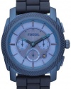 Fossil Men's FS4703 Machine Blue Stainless Steel and Silicone Watch