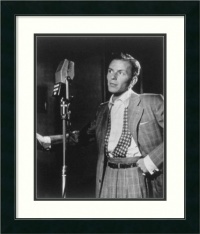 Golden Age of Jazz, Frank Sinatra by William P. Gottlieb, Framed Print Art - 26.87 x 22.87