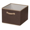 Household Essentials Storage Bin with Handles, Coffee Linen