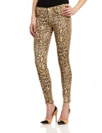 7 For All Mankind Women's The Slim Fit Jean, Cheetah Print, 24