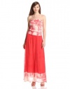 Gypsy 05 Women's Miyoshi Silk Tube Dress, Cherry/Cream, X-Small