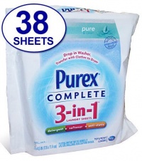 Purex Complete 3 in 1 Pure and Clean (Big Value 38 Sheets)