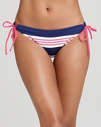 In bold stripes and bright colors, the Splendid Cabrillo bikini adds a playfully preppy touch to the poolside.