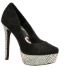 Jessica Simpson Women's Waleo3 Pump - Black-Suede