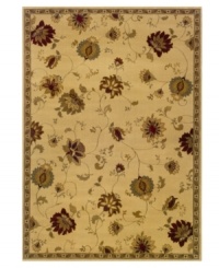 A delicate floral pattern paints a pretty scene on this subtly colored area rug from Sphinx. Meticulous details are machine woven on soft, durable polypropylene, ensuring an enchanting look that's built for long-lasting wear.