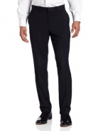 Perry Ellis Men's Slim Fit Fine Stripe Flat Front Pant