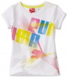 Puma - Kids Girls 2-6X Tod Glow Tee, White, 3T