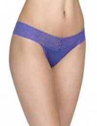 Hanky Panky Logo To Go Modal Low-Rise Thong, Purple Mountain, One-Size