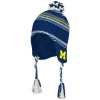 NCAA Michigan Wolverines Tassel Knit Hat, One Size Fits All, Navy/White/Yellow