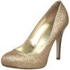 Ivanka Trump Women's Pinki Hidden Platform Glitter Pump,Gold Multi Texture,9.5 M US