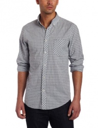 Ben Sherman Men's Plectrum Long Sleeve Pastel Marl Gingham Woven Shirt