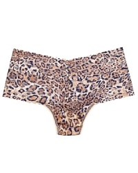 Go wild for Hanky Panky's original rise thong in a playful leopard print.