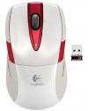 Logitech Wireless Mouse M525 - White/Red (910-002700)