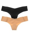 A smooth seamless v-shaped thong with an extremely soft waistband. Style #CT01UNBX