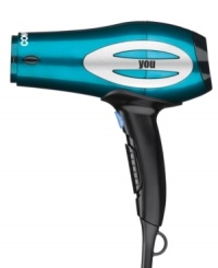 Battle frizz and unruly strands with tourmaline ceramic technology, which blasts ions onto the cuticles of each and every strand for a smooth, healthy shine that lasts all day. With 4 heat and 3 speed settings, this dryer tackles every hair type for a more manageable, faster styling. 3-year warranty. Model 207TX.