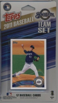 2011 Topps Limited Edition Milwaukee Brewers Baseball Card Team Set (17 Cards) - Not Available In Packs!!