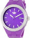 Adidas Women's ADH2104 Cambridge 3-Hand Analog Purple Glitz Watch